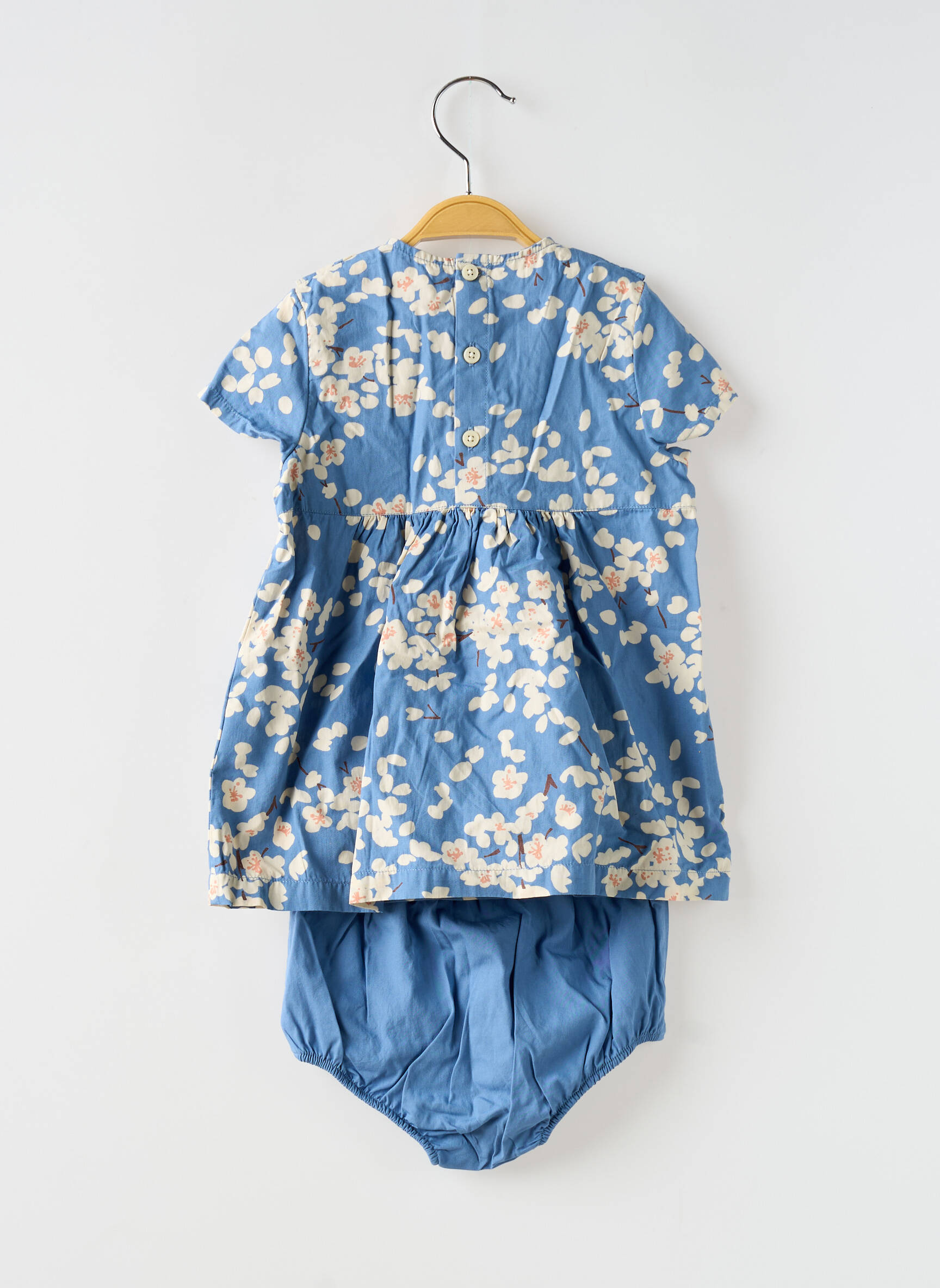 Šortų rinkinys gėlių raštas mėlyna PETIT BATEAU mergina