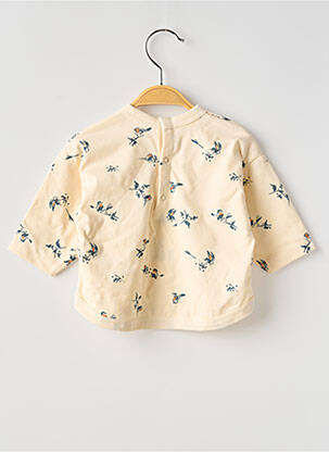 T-marškinys ilgos rankovės ilgos rankovės bežinis PETIT BATEAU vaikas