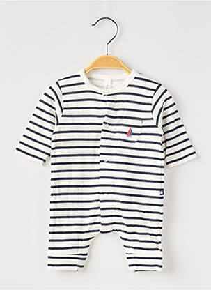 Kombinezonas centrinė iškirptė ilgos rankovės mėlyna PETIT BATEAU berniukas