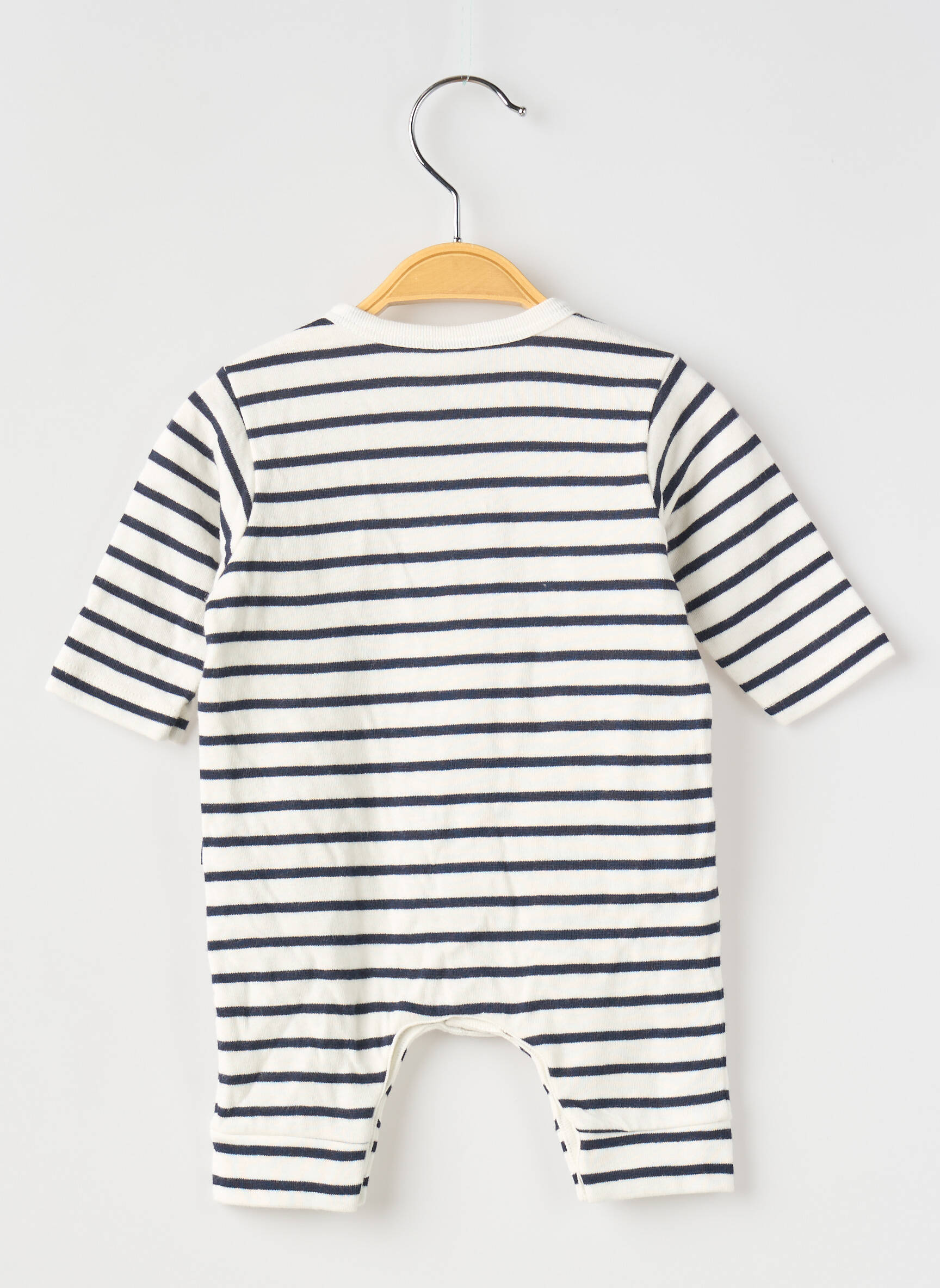 Kombinezonas centrinė iškirptė ilgos rankovės mėlyna PETIT BATEAU berniukas