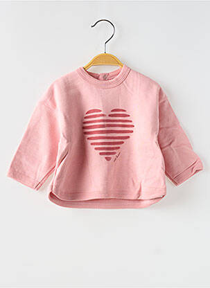 Mikroskopas ilgos rankovės ilgos rankovės rožinė PETIT BATEAU mergina