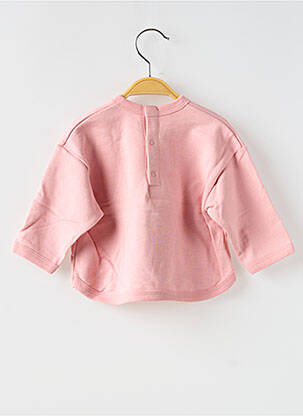 Mikroskopas ilgos rankovės ilgos rankovės rožinė PETIT BATEAU mergina