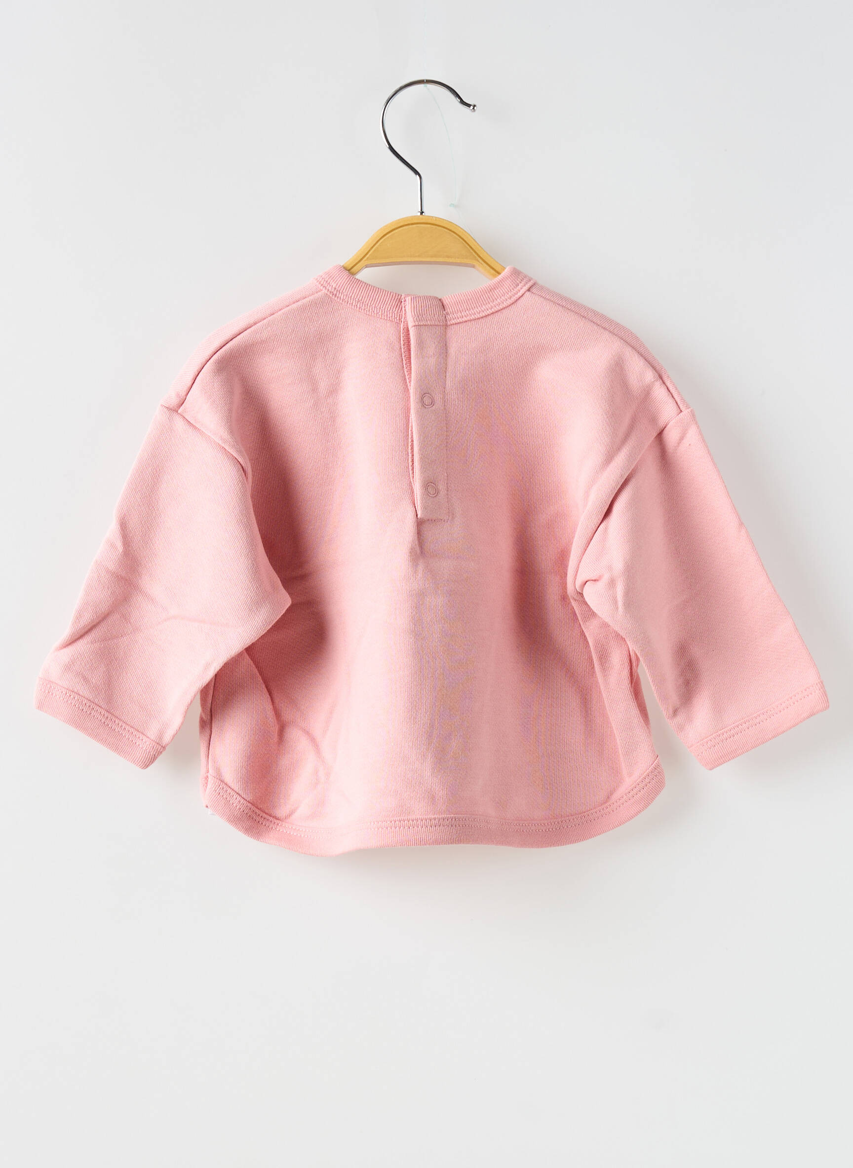 Mikroskopas ilgos rankovės ilgos rankovės rožinė PETIT BATEAU mergina