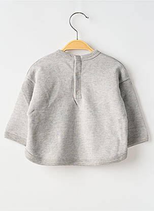Mikroskopas tiesi kirpimas ilgos rankovės pilka PETIT BATEAU berniukas