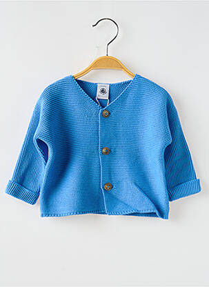 Ilgų rankovių liemenė col v mėlyna PETIT BATEAU mergina