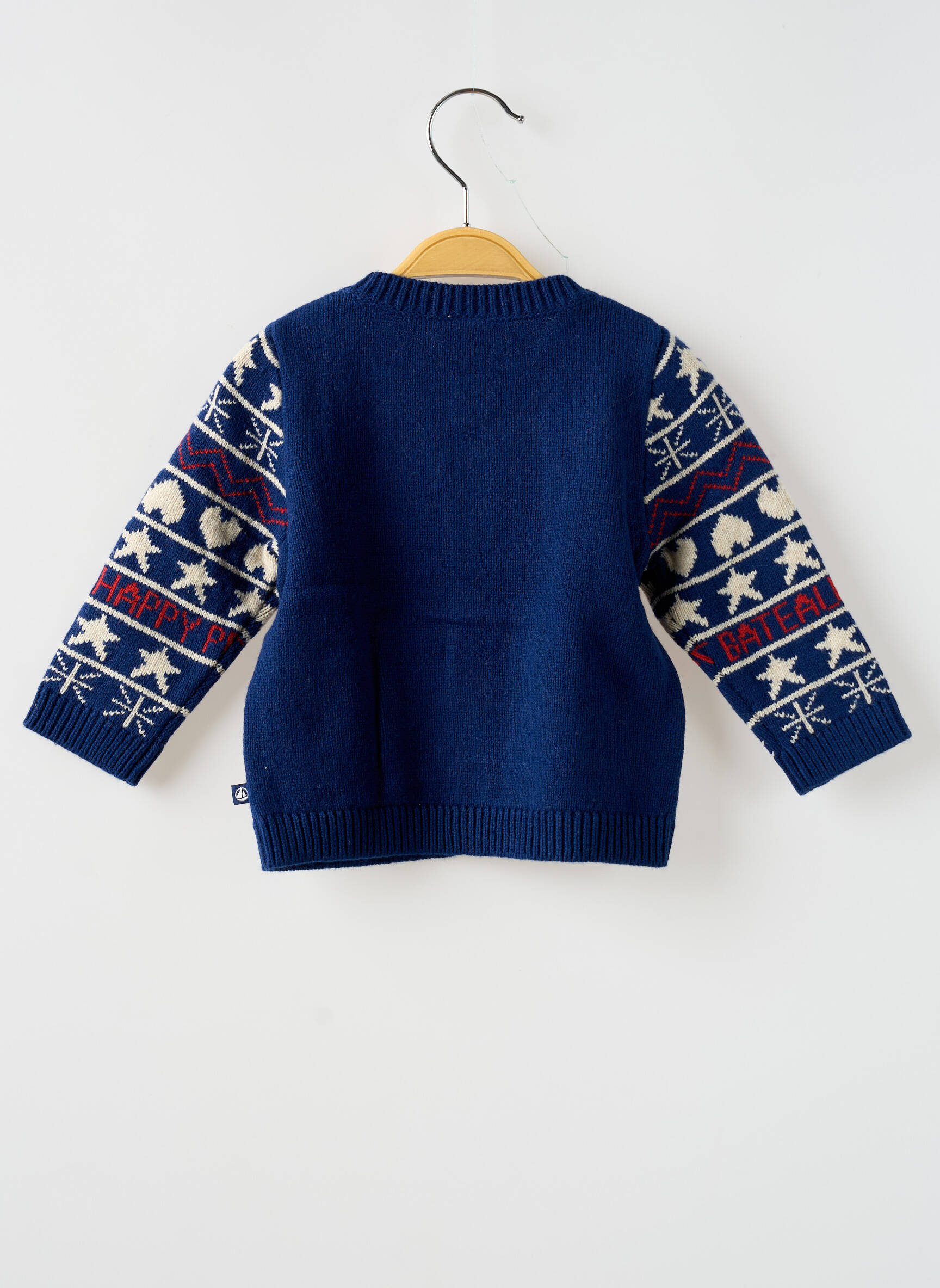 Ilgų rankovių liemenė fantazijos raštas mėlyna PETIT BATEAU vaikas