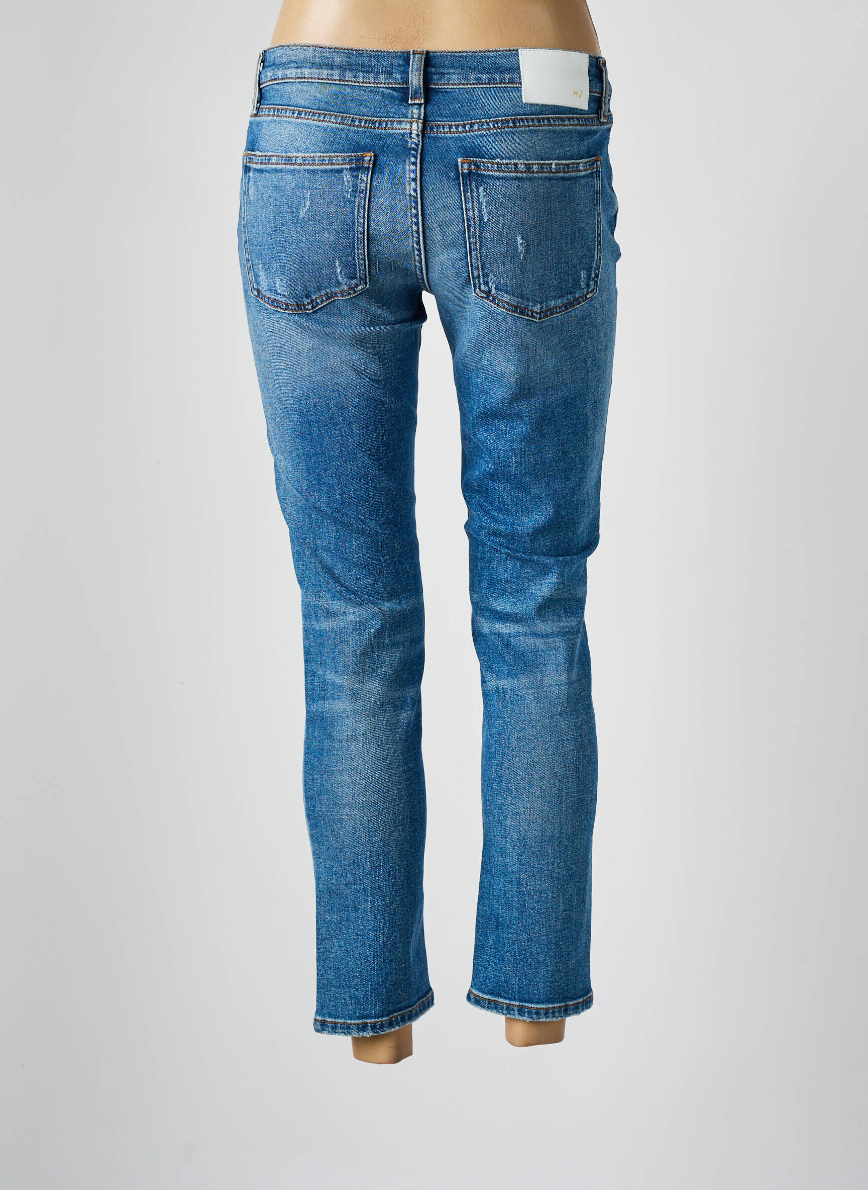 Lieknos džinsai nusidėvėjęs ir išblukęs efektas maža dydžio mėlyna HEARTLESS JEANS moteris