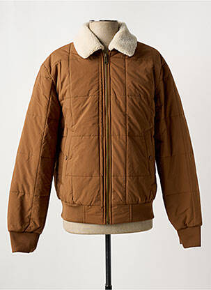 Pūkinė striukė kišenės be gobtuvų rudas JACK & JONES vyras