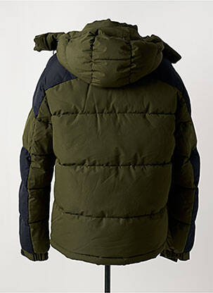 Pūkinė striukė kišenės su gobtuvu žalias JACK & JONES vyras