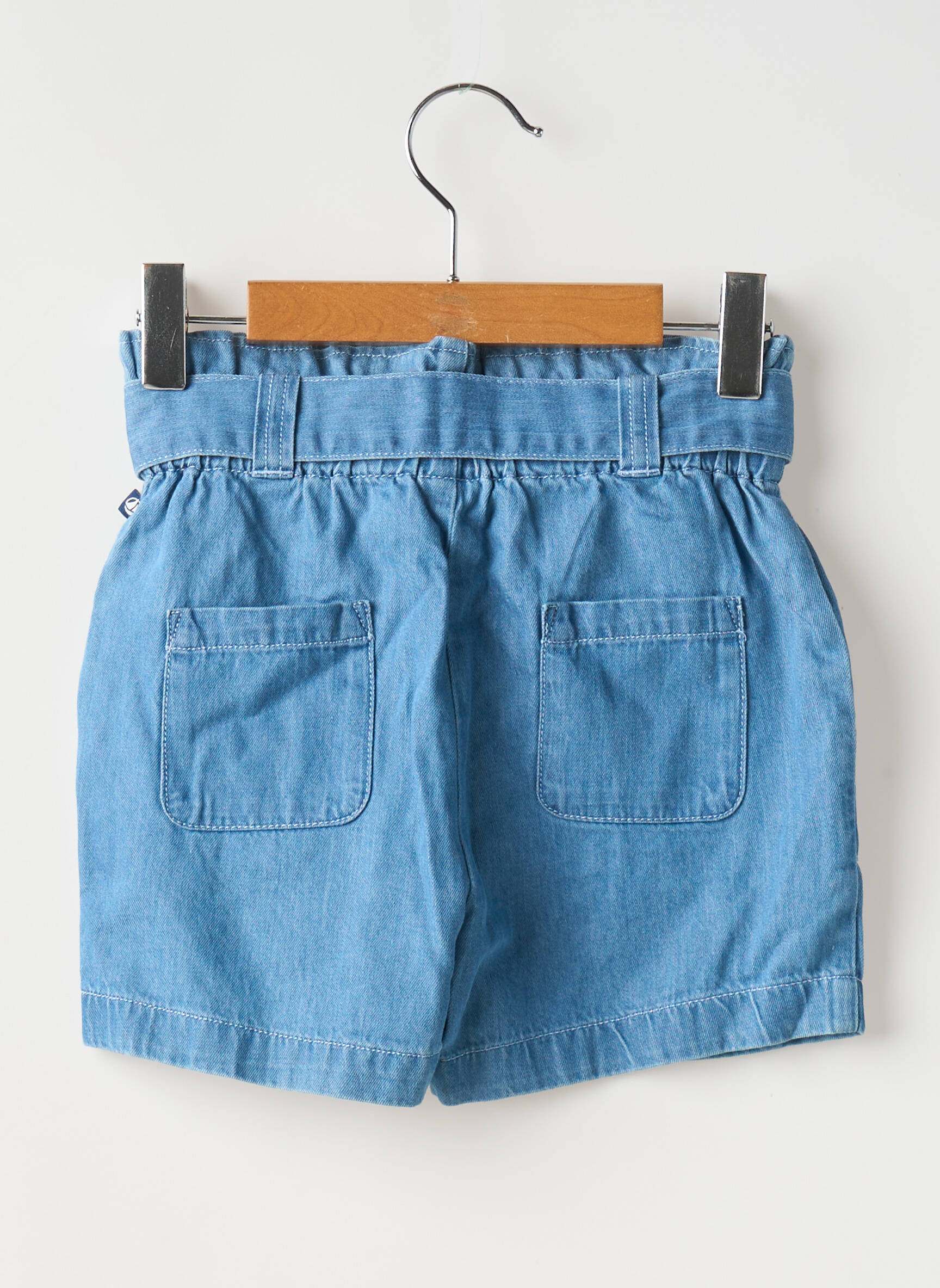 Šortas kišenės elastinė dydis mėlyna PETIT BATEAU mergina