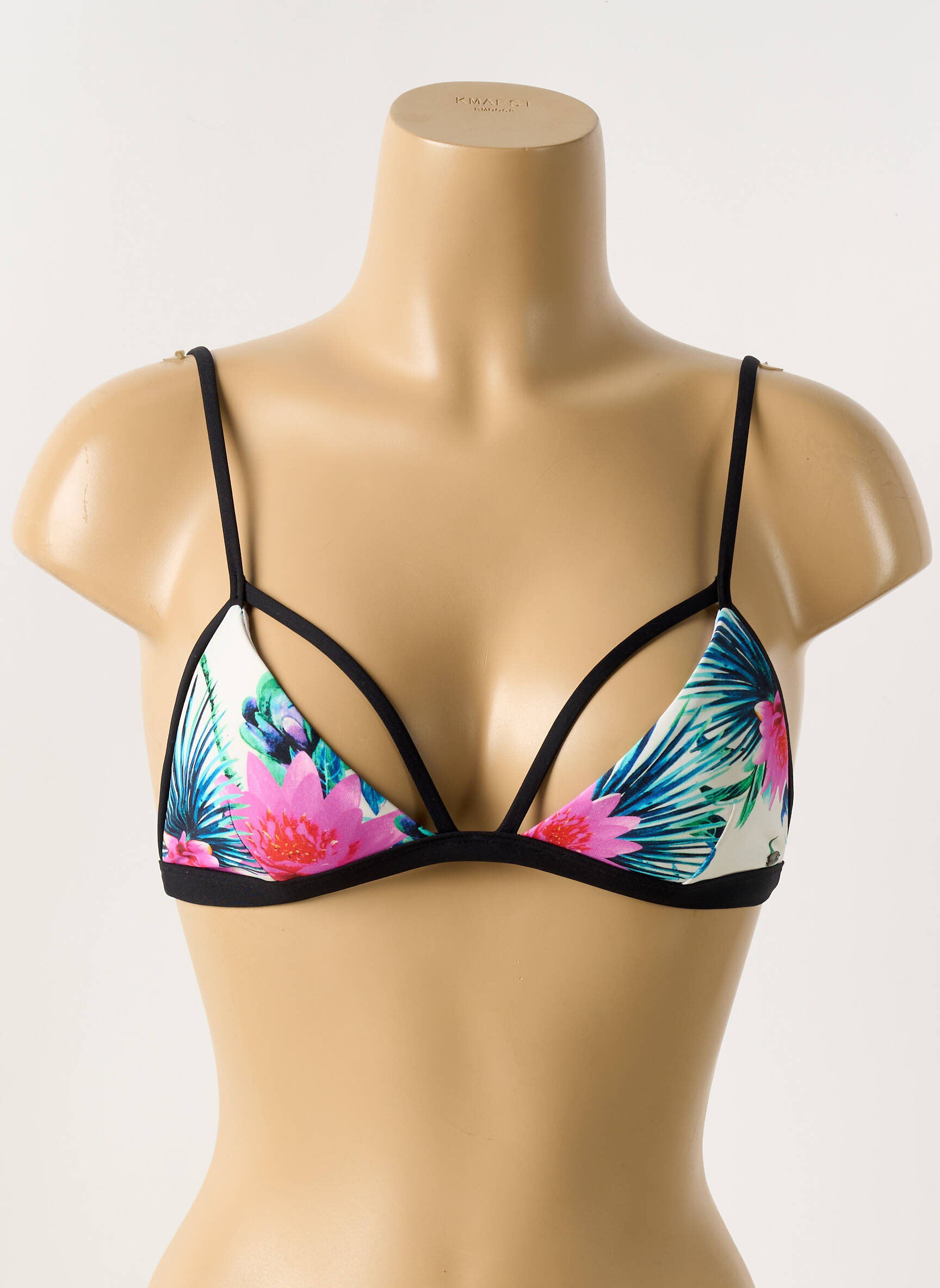 Maudymosi viršūnė tamprumas aukšti trikampiai juodas RIP CURL moteris