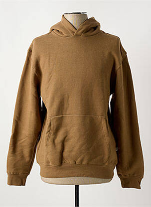 Kapišonas kišenės ilgos rankovės rudas JACK & JONES vyras