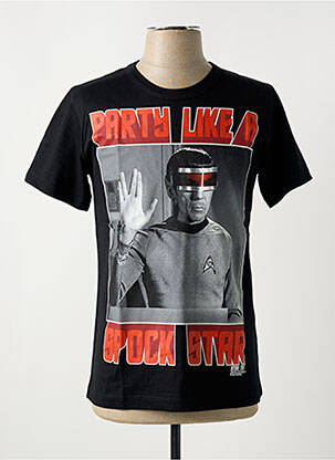 T-marškinys centrinė iškirptė ilgos rankovės juodas LOGOSHIRT vyras