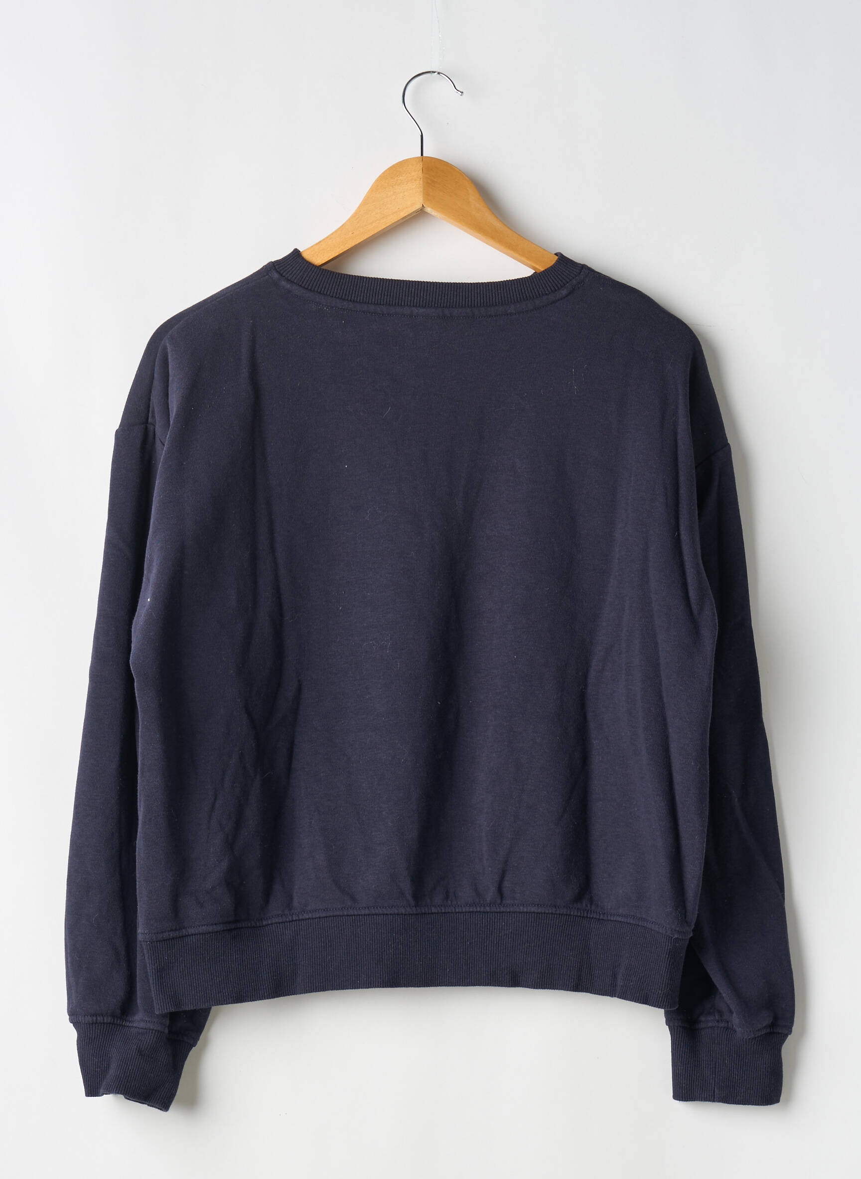 Mikroskopas floqué serigrafija ilgos rankovės mėlyna H&M moteris