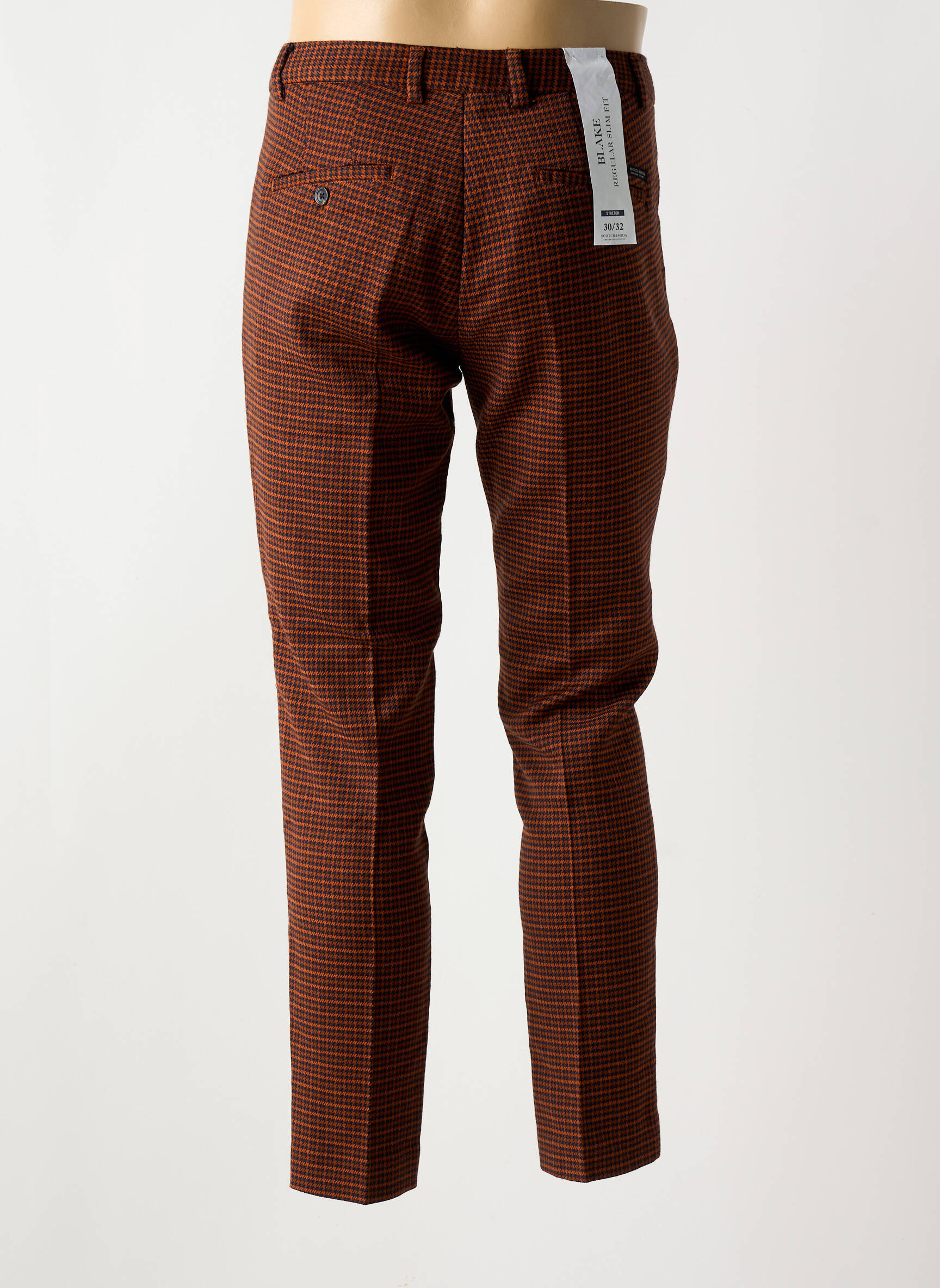 Lieknos kelnės uždarymas su užtrauktuku po mygtuku uždengimu oranžinė SCOTCH & SODA vyras