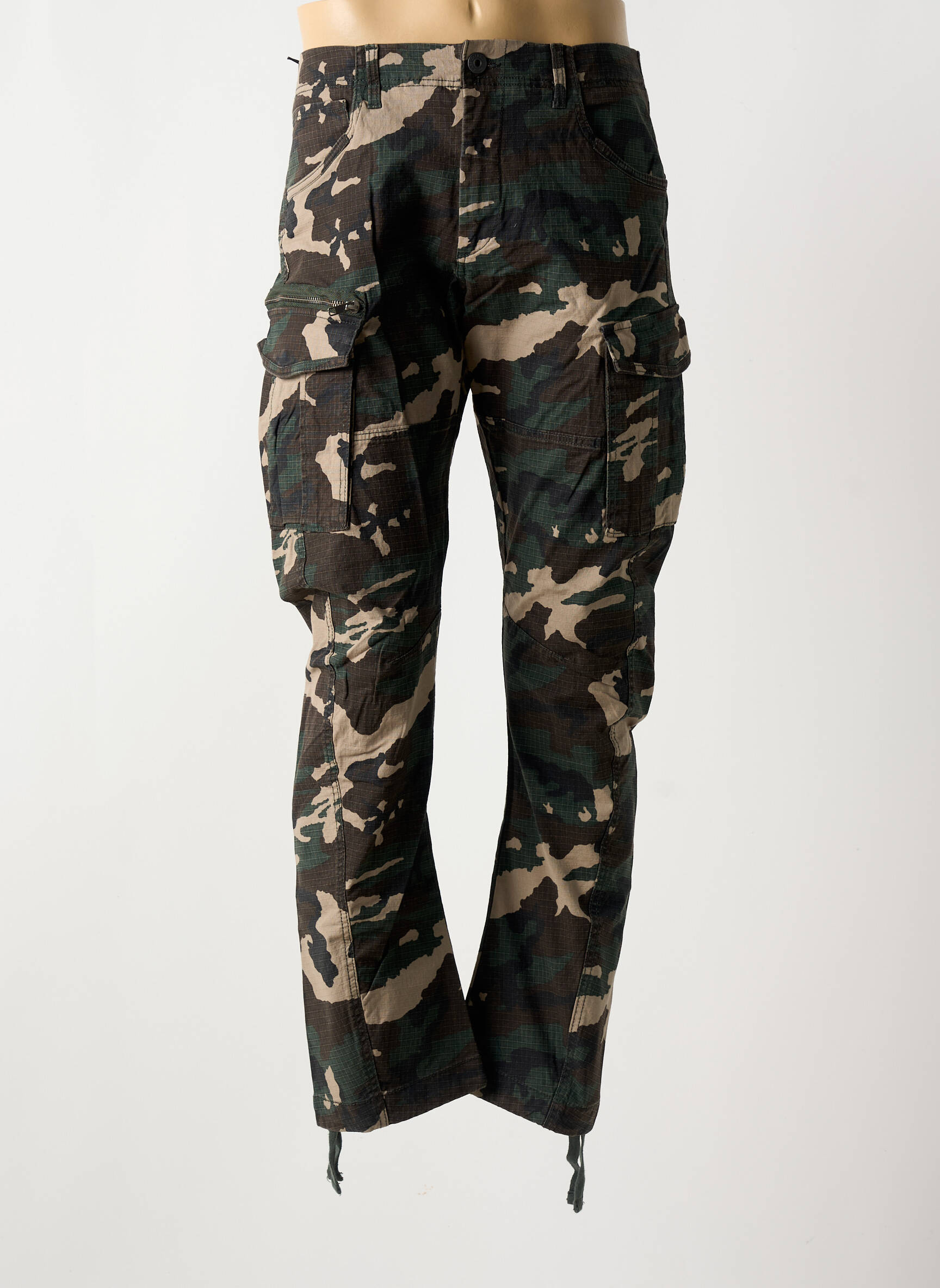 Kargo kelnė tiesi kirpimas žalias JACK & JONES vyras