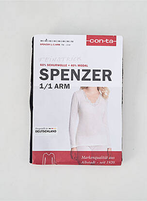 Viršūnė/marškinys jersey audinys juodas CON-TA moteris