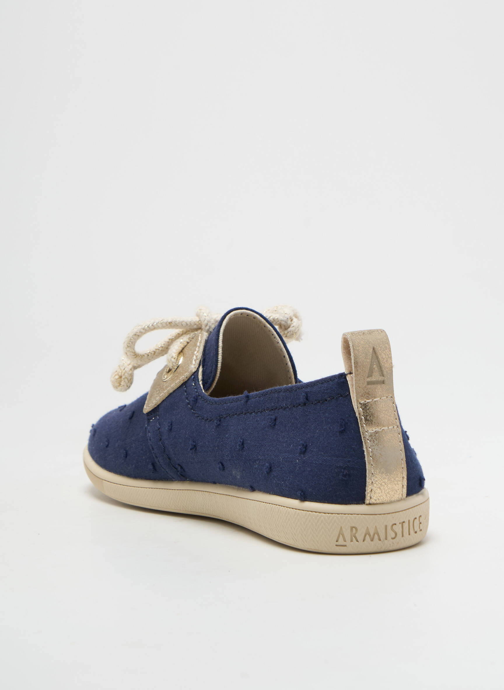 Slip-on batai šnervių uždarymas apvalus mygtukas mėlyna ARMISTICE mergina