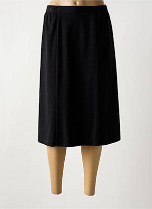 Pusilgis sijonas išplatėjusi kirpimas juodas GEVANA moteris