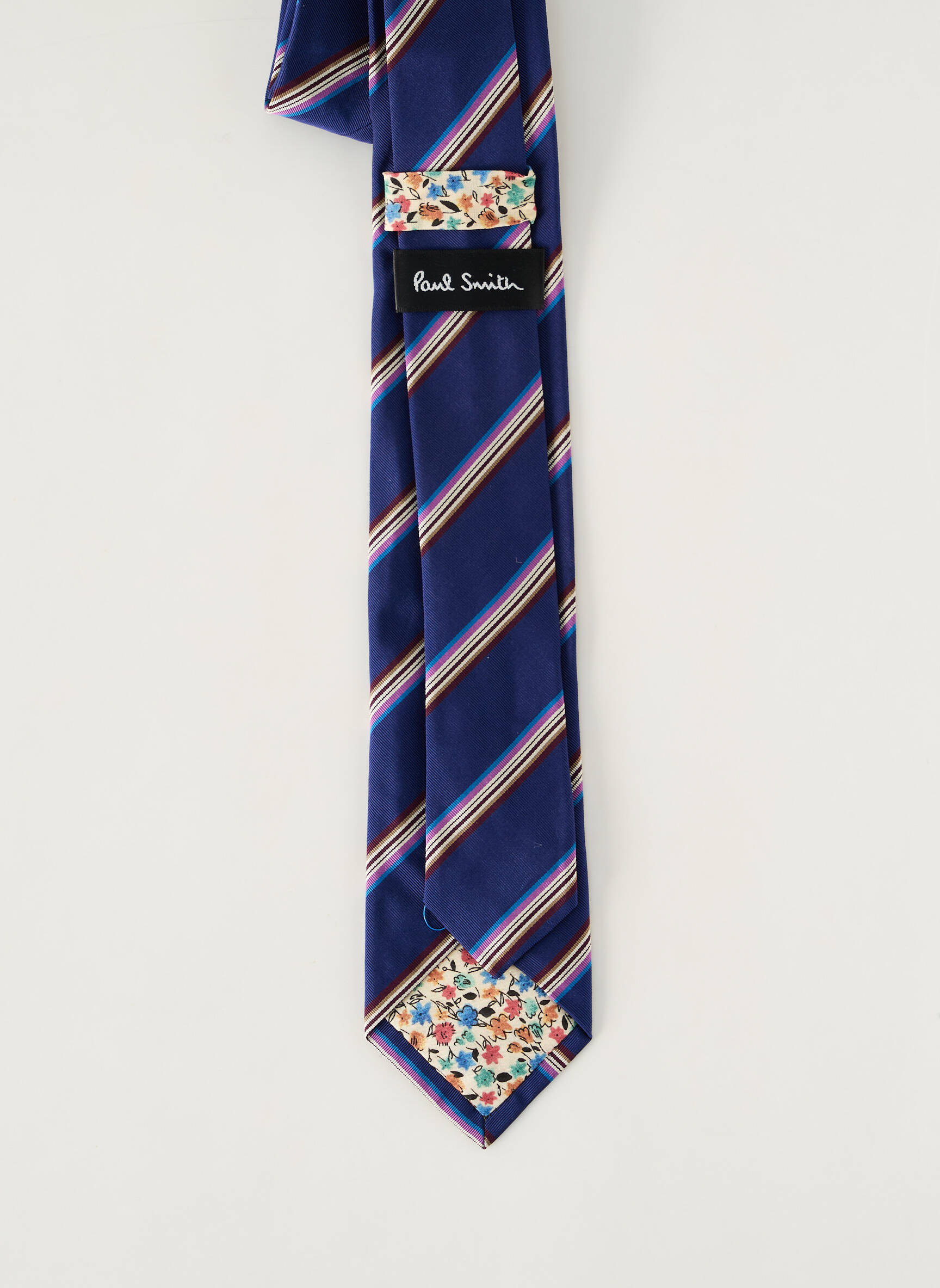 Kaklaraištis juostelės raštas mėlyna PAUL SMITH vyras