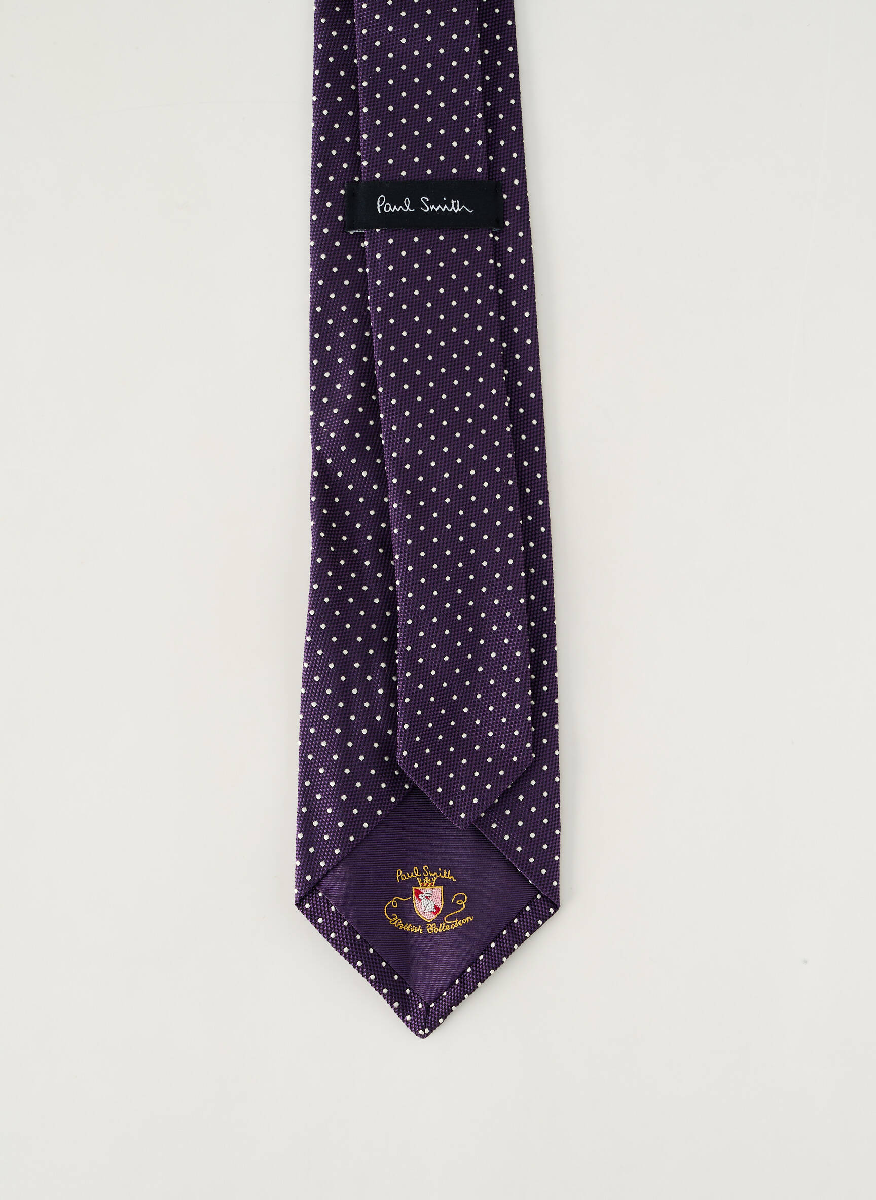Kaklaraištis taškinis raštas violetinis PAUL SMITH vyras