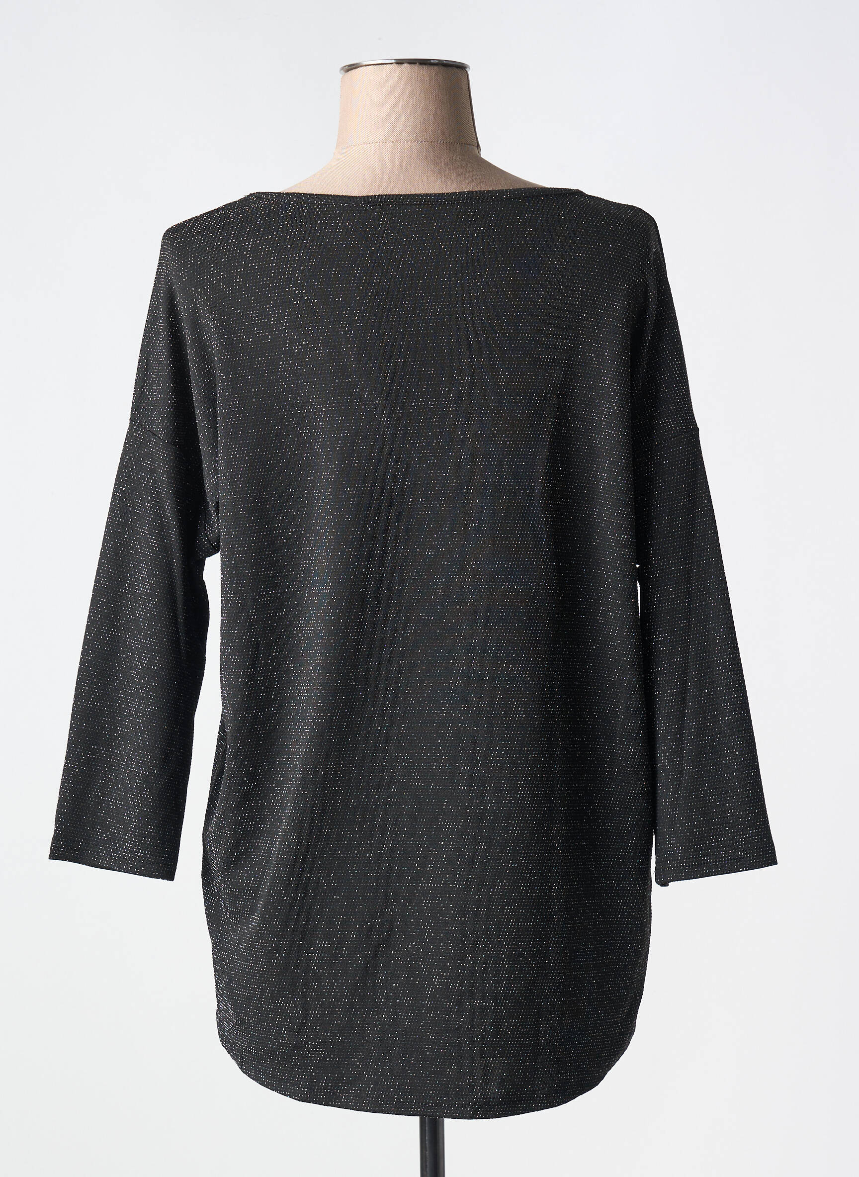 Viršūnė tamprumas 3/4 rankovės juodas VERO MODA moteris