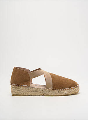 Espadrilės nubuko audinys plokščias kulnas iki 3 cm rudas LA MAISON DE L'ESPADRILLE moteris