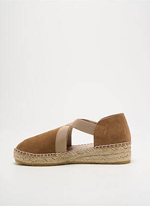 Espadrilės nubuko audinys plokščias kulnas iki 3 cm rudas LA MAISON DE L'ESPADRILLE moteris