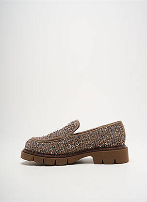 Mokasīnai satino audinys kulnas nuo 4 iki 6 cm bežinis WEEKEND MAXMARA moteris