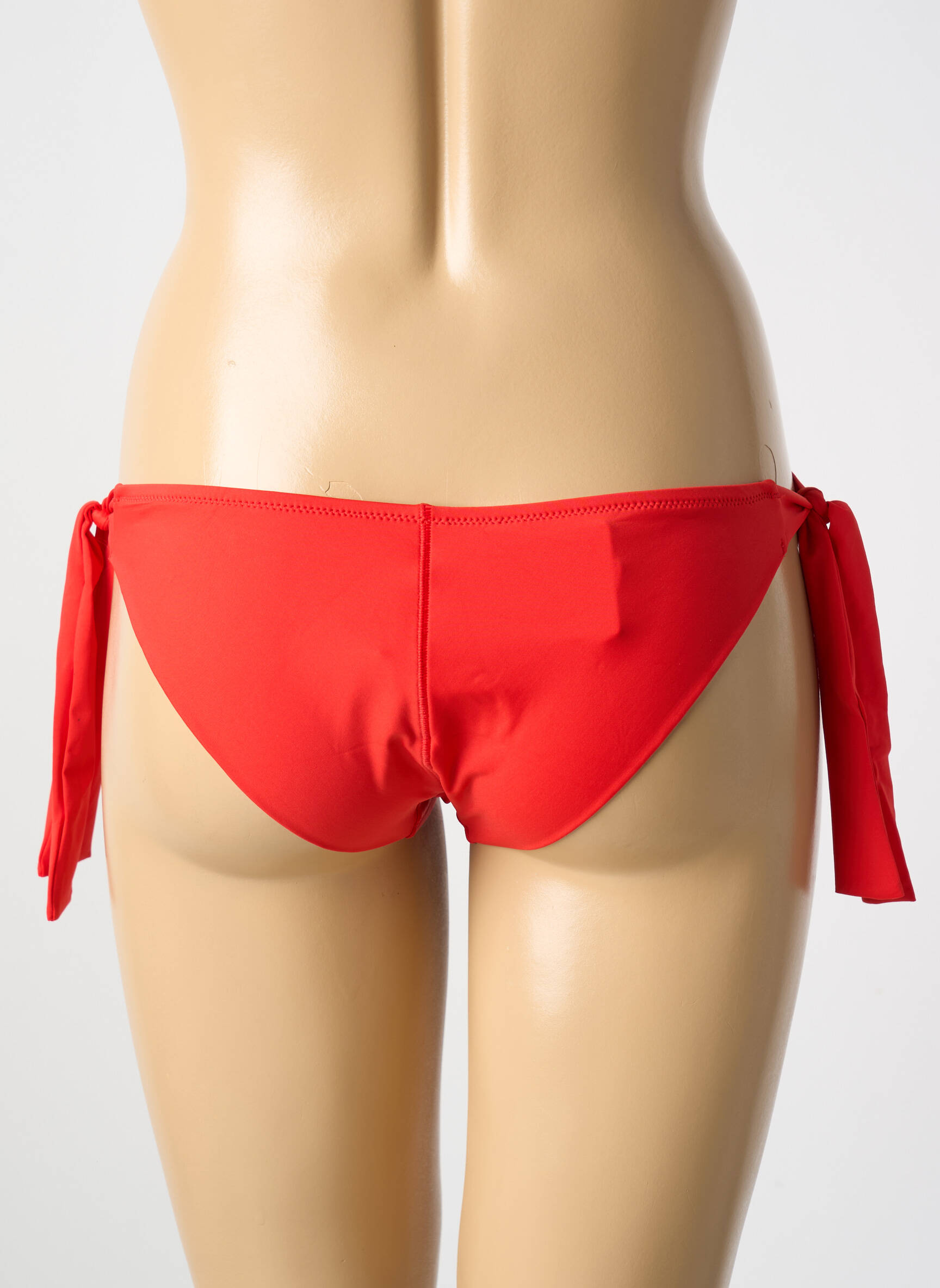 Maudymosi kelnaitės satino audinys bikini raudona ANTIGEL moteris