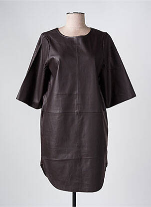 Trumpa suknelė 3/4 rankovės 3/4 rankovės rudas YAYA moteris