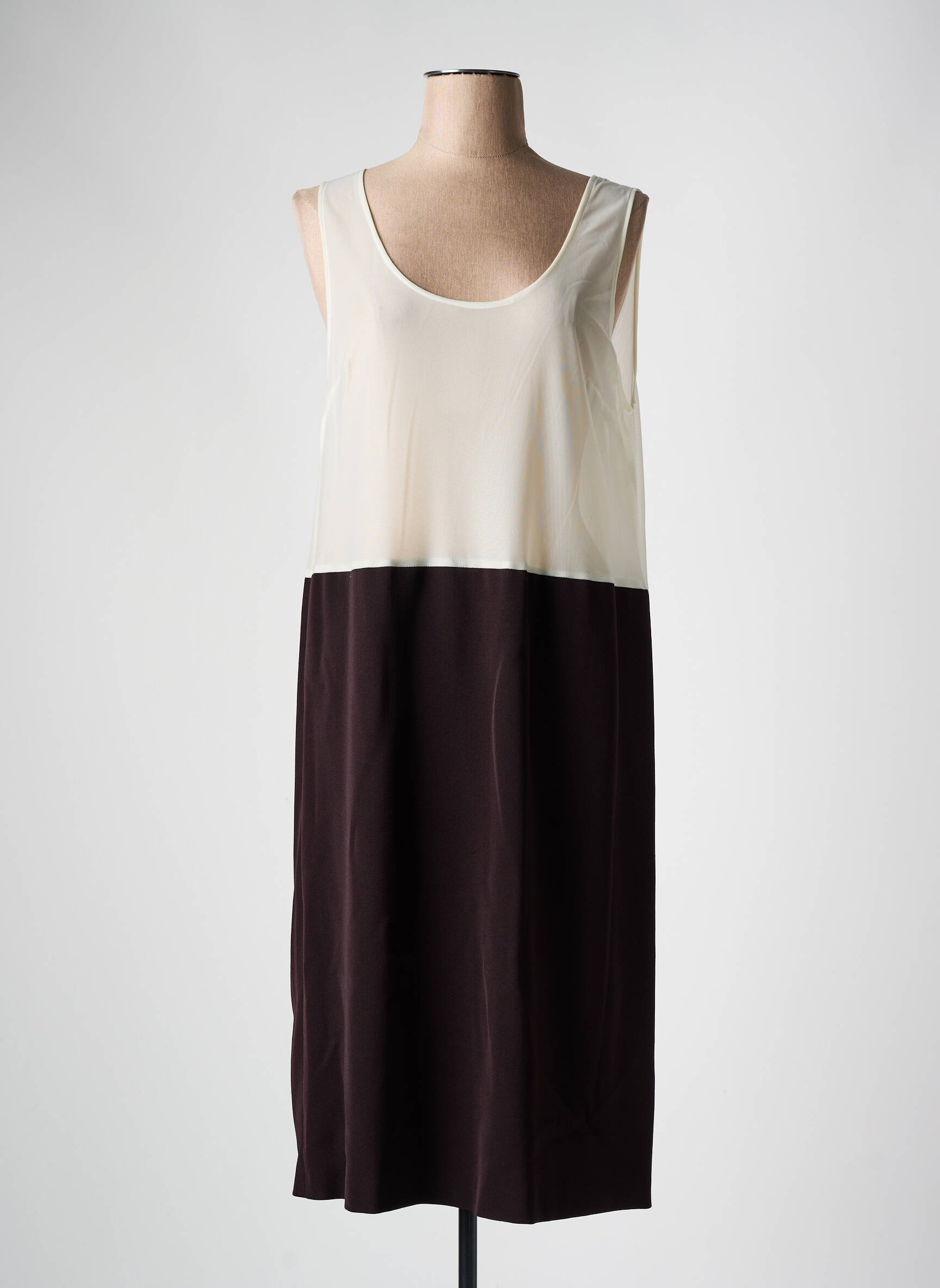 Sijonas/suknelės dugnas tiesi kirpimas violetinis FRANCE RIVOIRE moteris