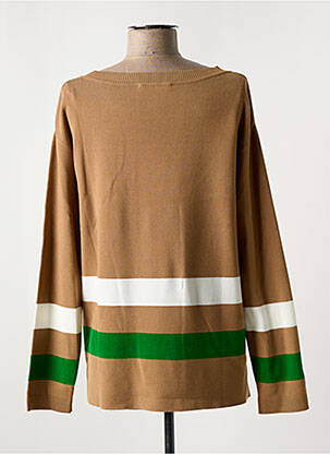 Megztinis centrinė iškirptė ilgos rankovės rudas ELENA MIRO moteris