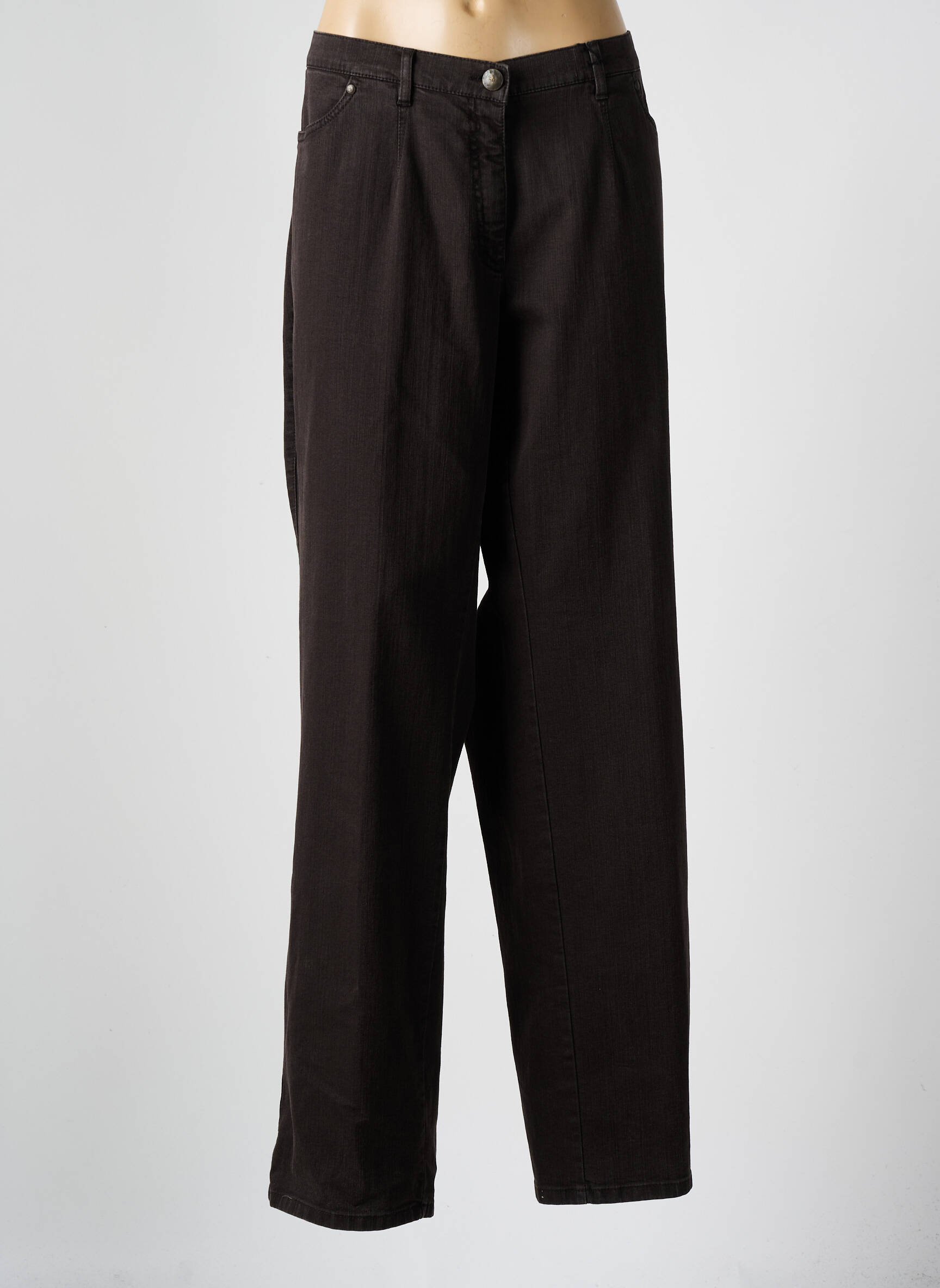 Tiesios kirpimo džinsai tamprumas normala dydis rudas GERKE MY PANTS moteris