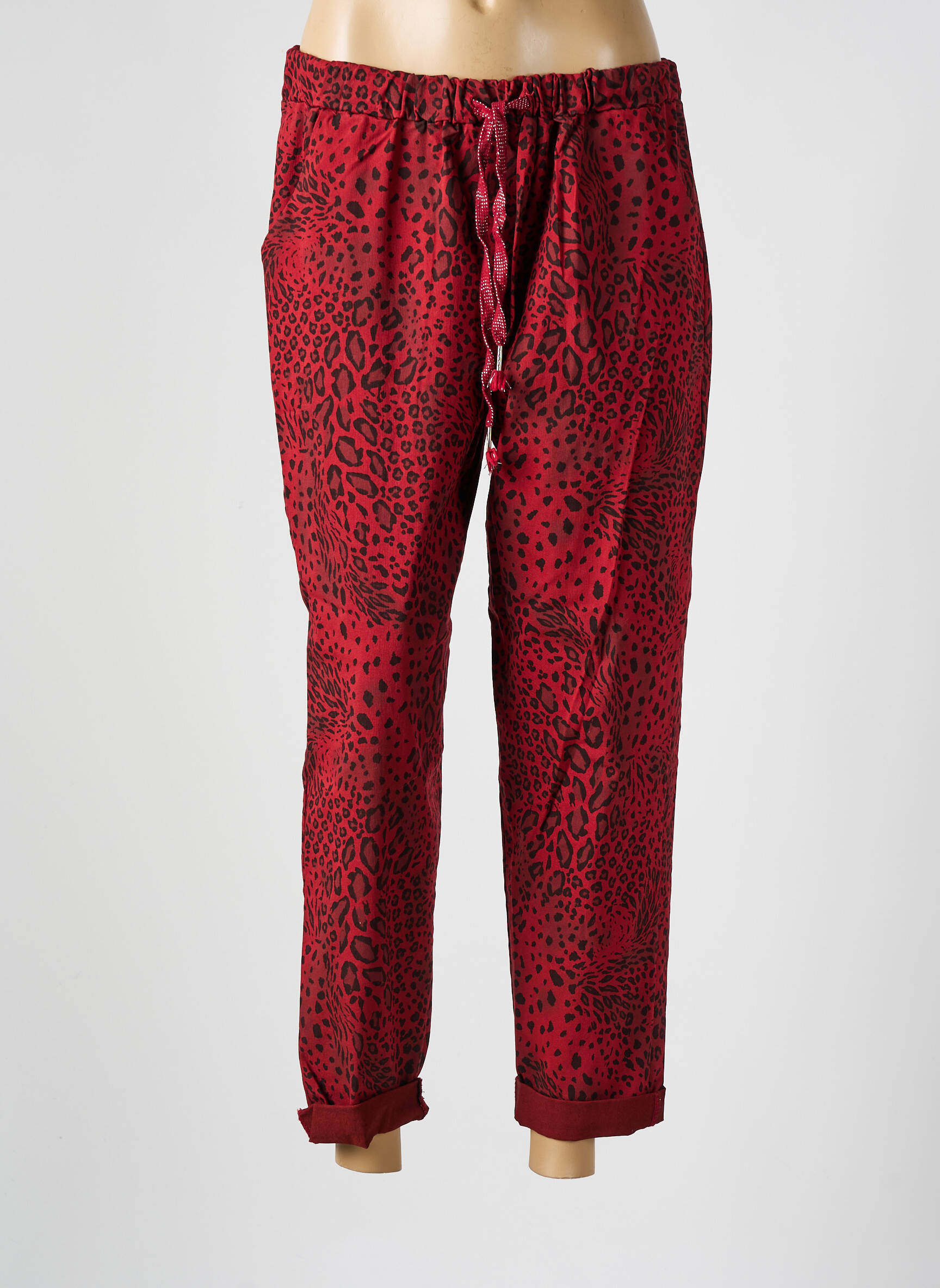 Joggins tamprumas normala dydis raudona MADE IN ITALY moteris