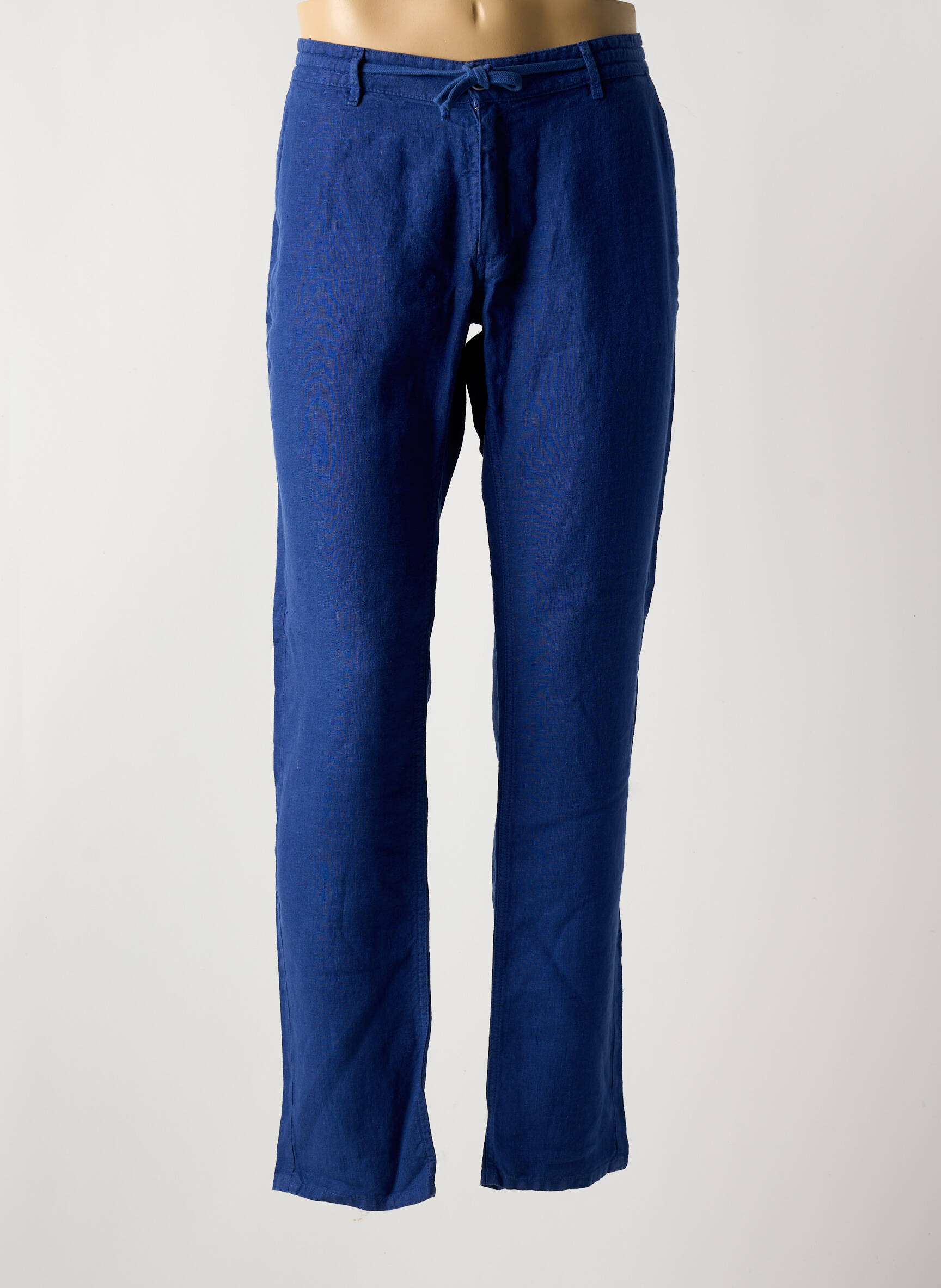 Lieknos kelnės uždarymas su užtrauktuku po mygtuku uždengimu mėlyna LA CIBLE ROUGE vyras
