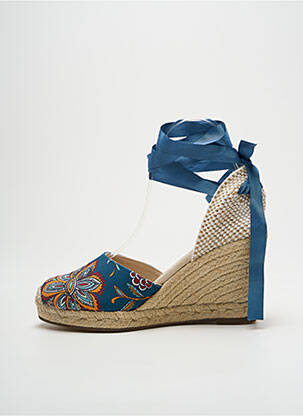 Espadrilės šnervių uždarymas kulnas nuo 7 iki 9 cm mėlyna ESCADRILLE moteris