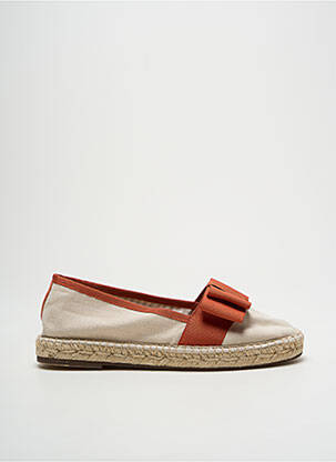 Espadrilės apvalus mygtukas plokščias kulnas iki 3 cm oranžinė ESCADRILLE moteris