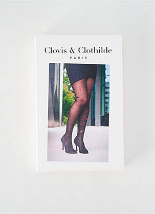 Kojinės fantazijos raštas juodas CLOVIS & CLOTHILDE moteris