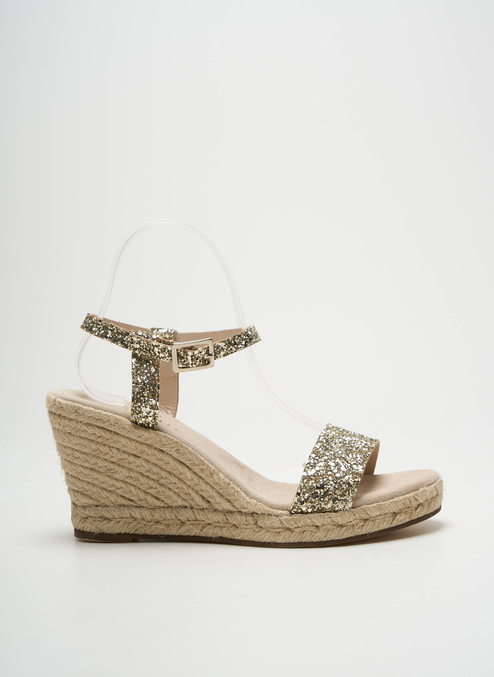 Espadrilės užsegimas kilpa(s) kulnas nuo 7 iki 9 cm auksas ESCADRILLE moteris