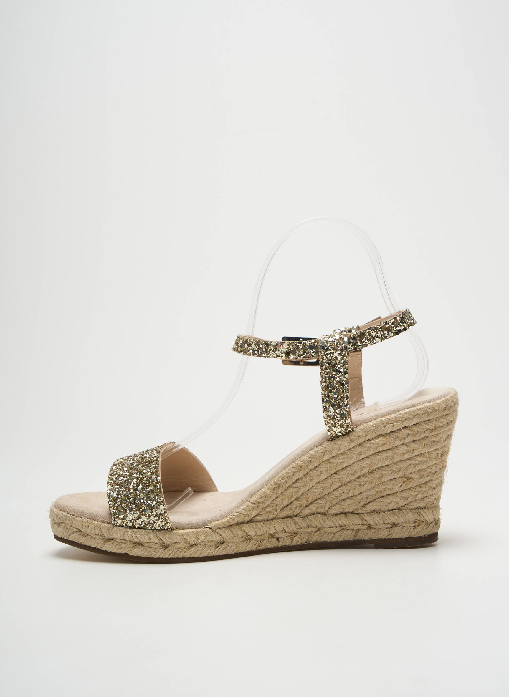Espadrilės užsegimas kilpa(s) kulnas nuo 7 iki 9 cm auksas ESCADRILLE moteris