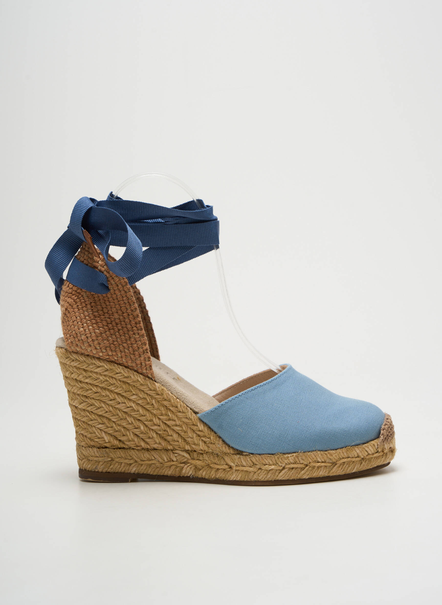 Espadrilės šnervių uždarymas kulnas nuo 7 iki 9 cm mėlyna ESCADRILLE moteris