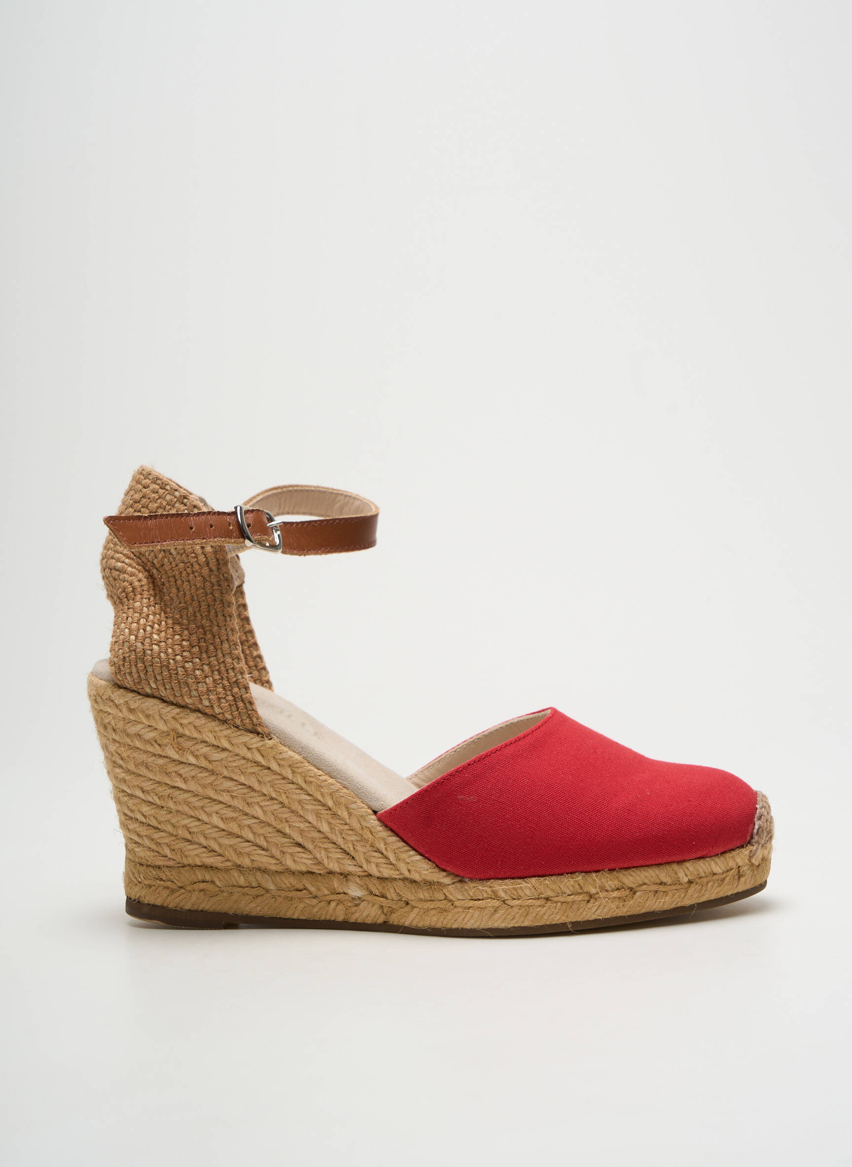 Espadrilės šnervių uždarymas kulnas nuo 7 iki 9 cm raudona ESCADRILLE moteris