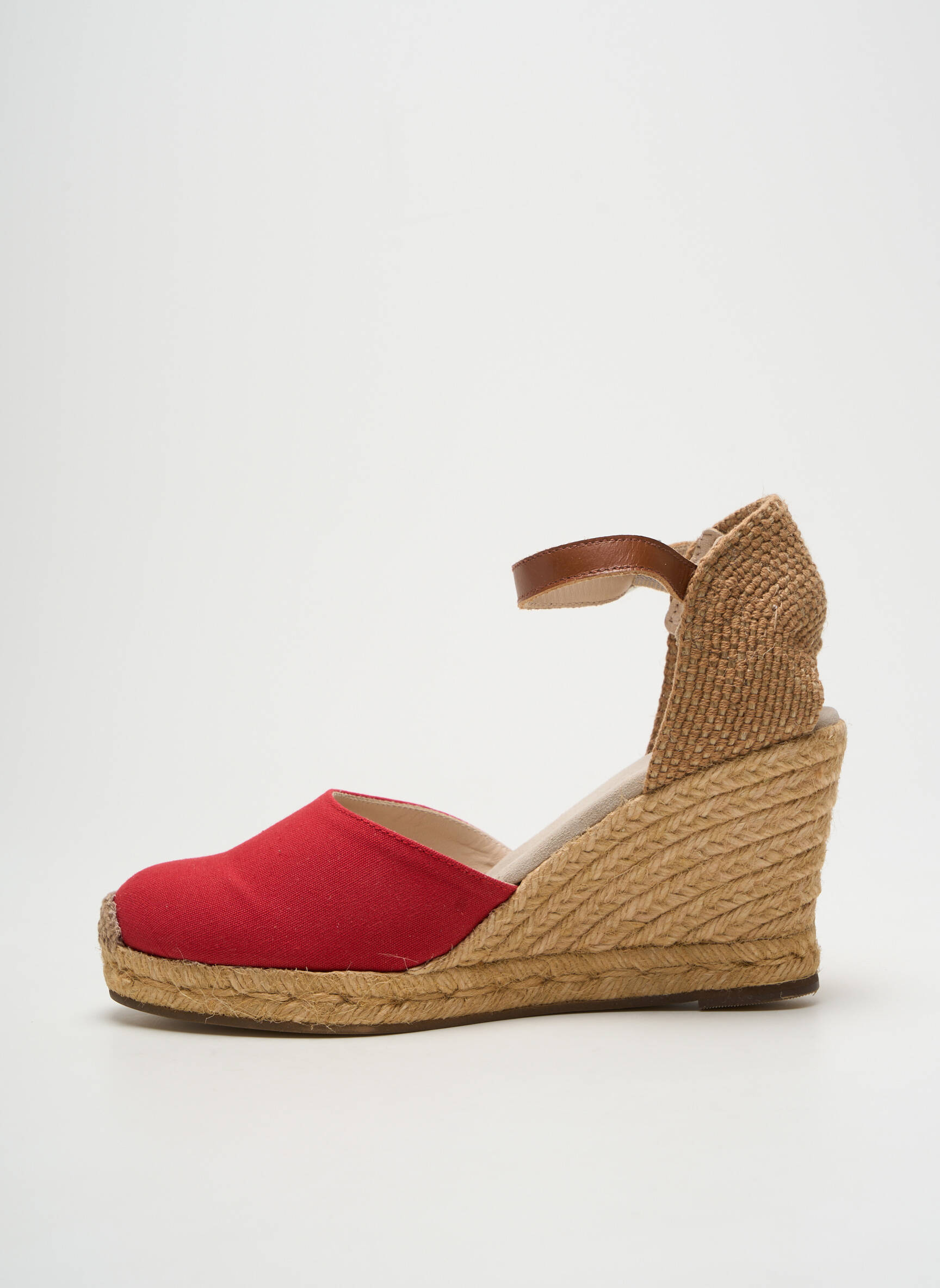 Espadrilės šnervių uždarymas kulnas nuo 7 iki 9 cm raudona ESCADRILLE moteris