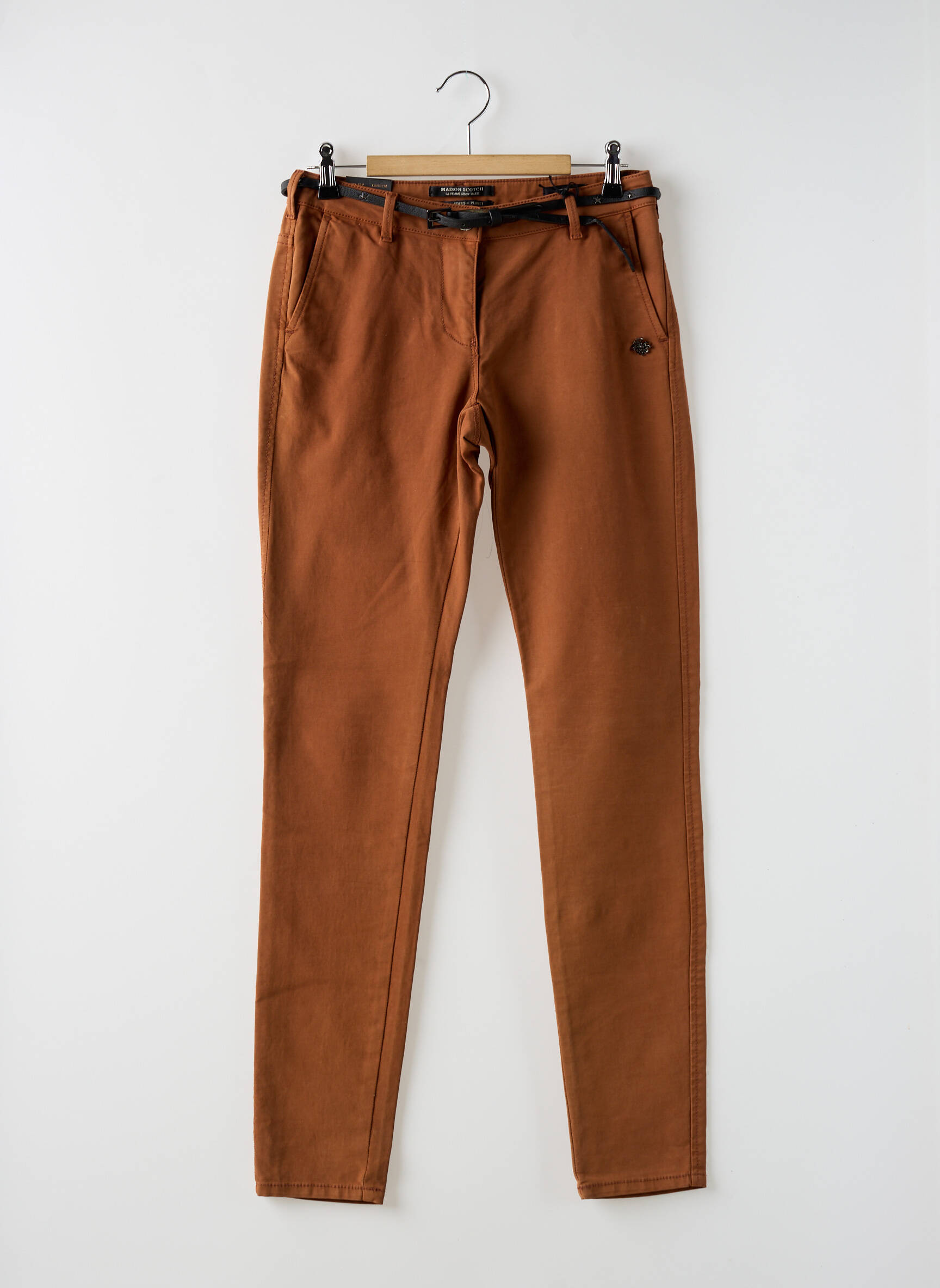 Lieknos kelnės maža dydžio maža dydžio rudas MAISON SCOTCH moteris