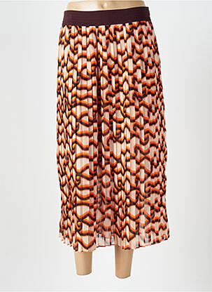 Ilgas sijonas fantazijos raštas oranžinė SCOTCH & SODA moteris