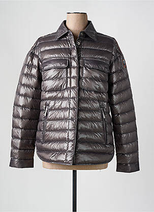 Pūkinė striukė kišenės be gobtuvų pilka PARAJUMPERS moteris