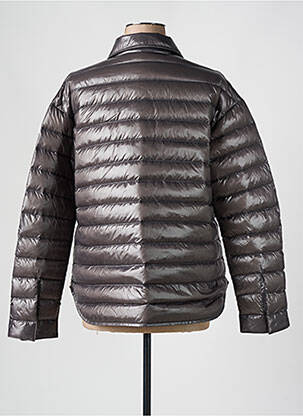 Pūkinė striukė kišenės be gobtuvų pilka PARAJUMPERS moteris