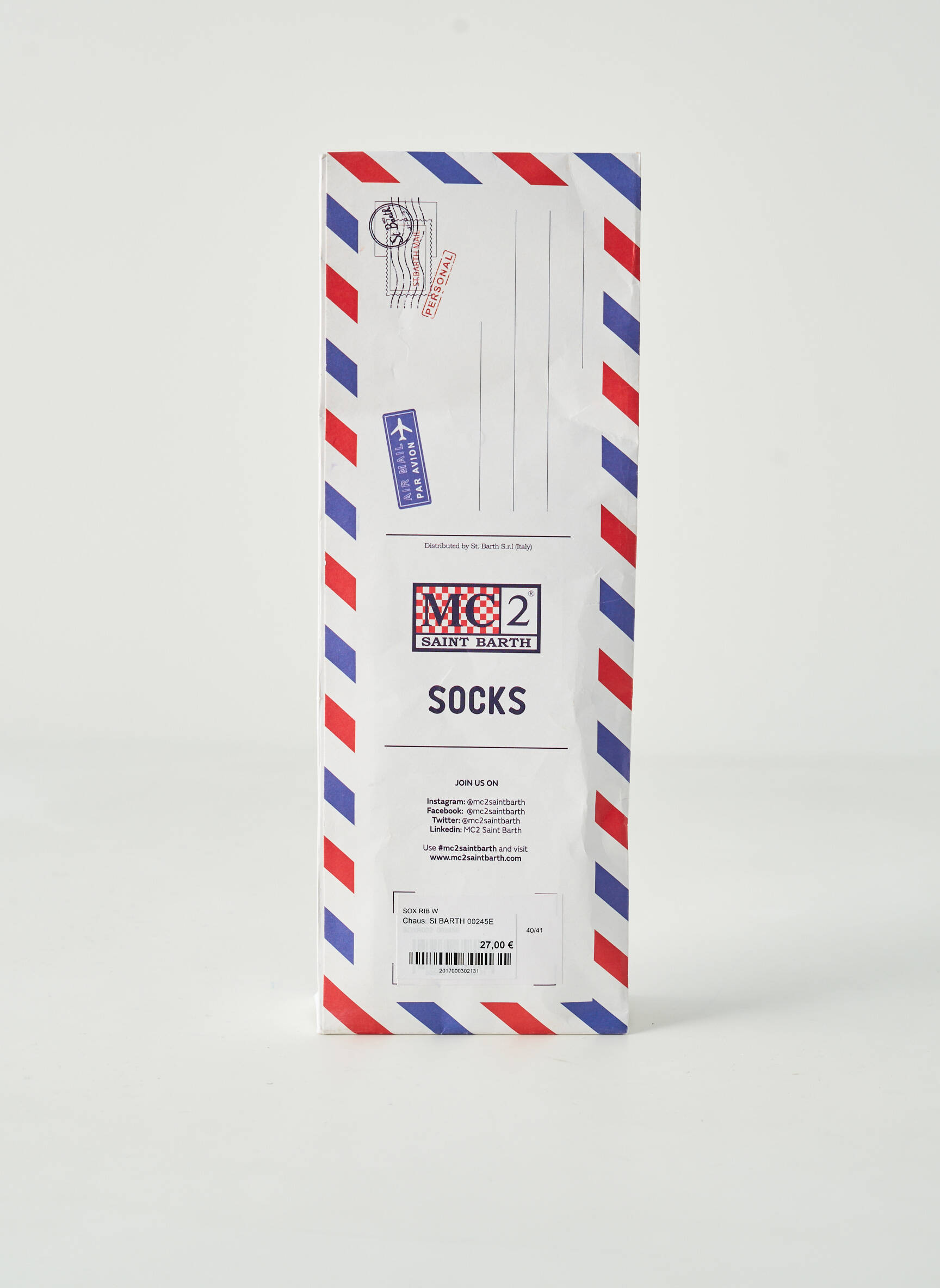 Kojinės nepermatoma tinklinė medžiaga violetinis MC2 SAINT BARTH moteris