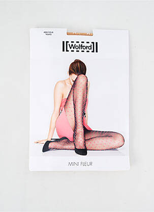 Kojinės fantazijos raštas kremas WOLFORD moteris